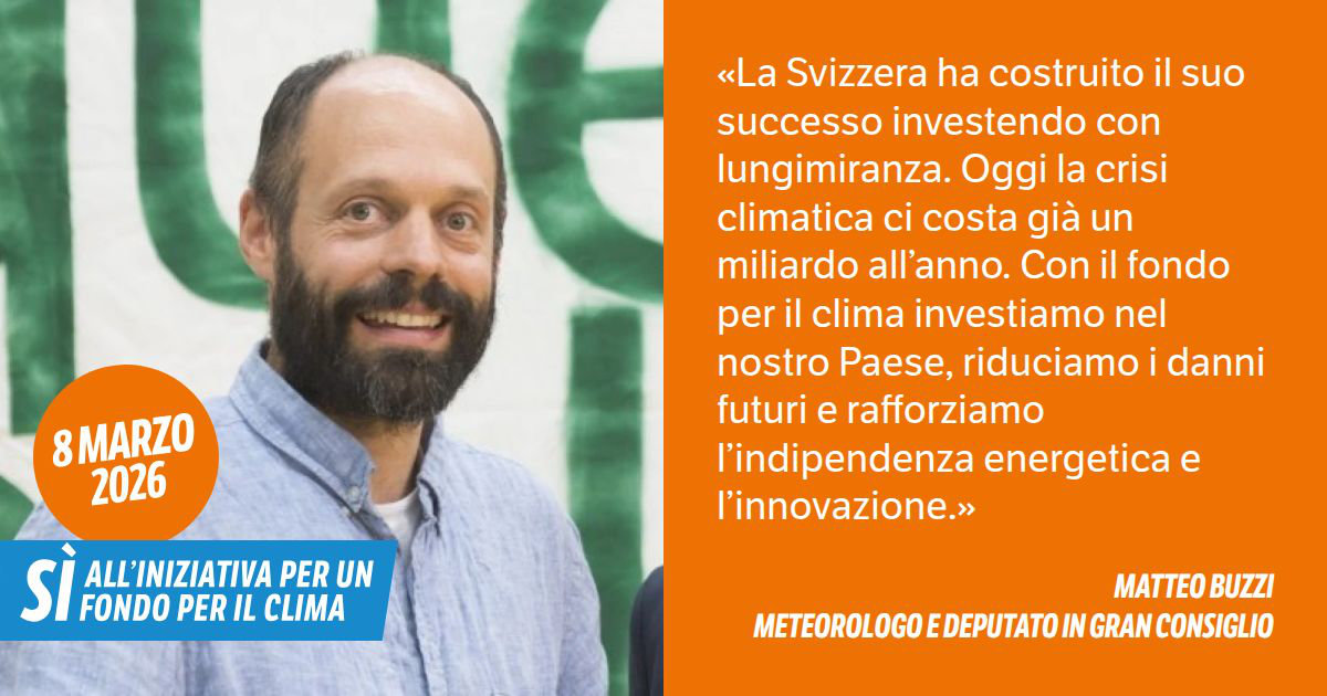 Matteo Buzzi e iniziativa Fondo per il clima